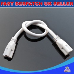 Both end Connector  Linkable Cable For 20W/36W Integrated T8 Tube Light 30CM