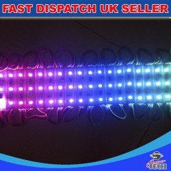 3 Chip RGB LED 5050 SMD Module Waterproof Light Lamp Strip DC 12V