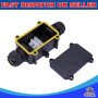 2 Way IP68 Outdoor Waterproof Junction Box Black 24A 450VAC T60 Enclosure Case Box Shell