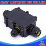 3 Way IP68 Outdoor Waterproof Junction Box Black 24A 450VAC T60 Enclosure Case Box Shell