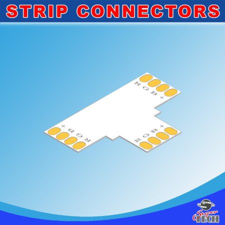 10mm 4 pins L shape corner connector for IP20 RGB led strip