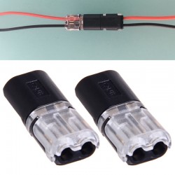 Two Wire Connector to a non-stripped wire Rated Voltage