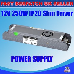 250W Power Supply Adapter IP20 for LED Strip 12V 21A DC Transformer