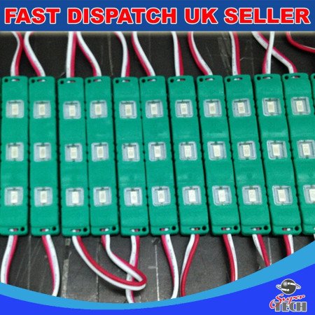 20 X 3 LED 5730 SMD Module Green12V Waterproof Light Signfront shop letter