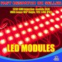 20 x 3 LED Red 5730 SMD Injection Module With Lense  IP65 LED Strip Light