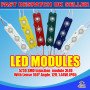 20 x 3 LED Red 5730 SMD Injection Module With Lense  IP65 LED Strip Light