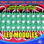 20 x 3 LED Green 5730 SMD Injection Module With Lense  IP65 LED Strip Light