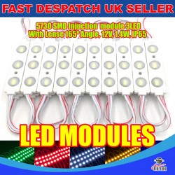20 x 3 LED Cool White 5730 SMD Injection Module With Lense  IP65 LED Strip Light