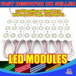 200 x 3 LED Cool White 5730 SMD Injection Module With Lense  IP65 LED Strip Light