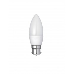 5W B22 LED Candle Bulb 6000K AC85-265V, PBT + Aluminum