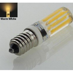 E14 LED AC230V 5W LED Lamp COB Spotlight Bulb Light Chandelier Candle Crystal Silicone Replace Halogen