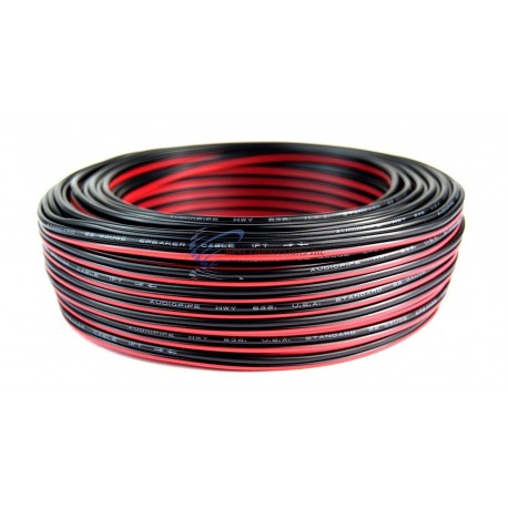 10 METER 2 CORE RED/BLACK CABLE AWG22 AUDIO SPEAKER LED STRIP WIRE