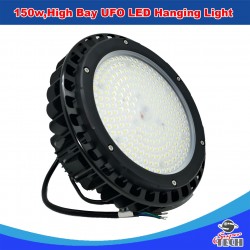150w High Bay UFO LED Hanging Light Warehouse Replacement for HID MH