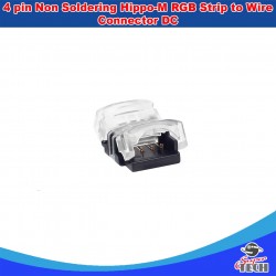 8mm 10mm  4 pin Non Soldering Hippo-M RGB Strip to Wire Connector DC