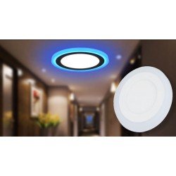 16W & 24W 3 Mode Dual Colour White/Blue Round Surface Mount Ceiling Led Panel