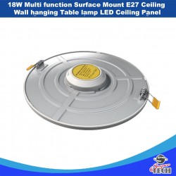 18W Multi function Surface Mount E27 Ceiling Wall hanging Table lamp radar LED Ceiling Panel 6000K