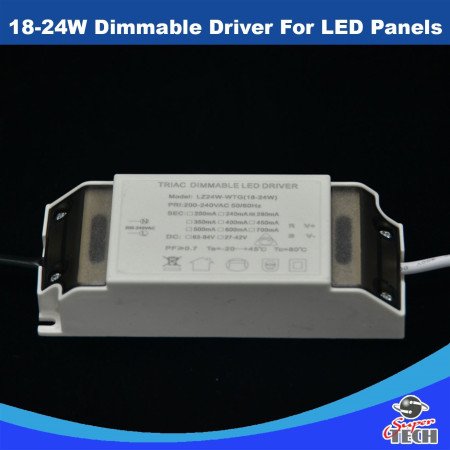 18W-30W Dimmable Driver For LED Panels for 18W and 24W Round