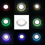 5W RGB Colour Round Recessed LED Panel 98mm X 35 Hole size 7