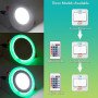 5W RGB Colour Round Recessed LED Panel 98mm X 35 Hole size 7