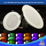 5W and 10W RGB Colour Round Recessed LED Panel 98mm X 35 Hole size 7