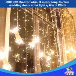 600 LED 2x3 meter Curtain wedding decoration lights