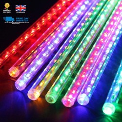 50cm 10 LED Lights Meteor Shower Rain Drop Waterproof Tube Xmas Decoration Light