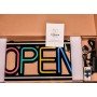 Led Neon SILICONE OPEN SIGN Rectangle Shape Board Shop Sign With Remote Control