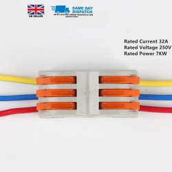 10 x 2 way universal 32A Terminal block Electric Wire Connector Box