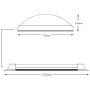 20 x 36W 1200MM 3420LM Slim LED Batten Linear Tube Light, Ceiling Surface Mounted, T8