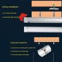 44W 1200mm Ultra Slim LED Batten Linear Tube Light 4000lm, Warm White With Fittings