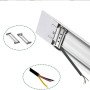 44W 1200mm Ultra Slim LED Batten Linear Tube Light 4000lm, Warm White With Fittings