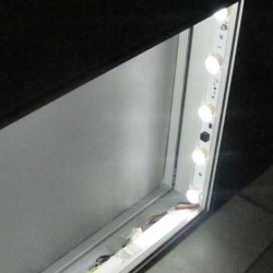 12v LED Light box strip ,SMD3535, 12w,IP65, 6000k,with lens 15*45