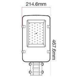 50W Street outdoor road Led Light Lamp SAMSUNG CHIP 6000LM Cool White IP65