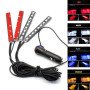 4x12 LED Car Strip Lighting Kit RGB Car Interior Atmosphere 24keyRemote Control