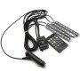 4x12 LED Car Strip Lighting Kit RGB Car Interior Atmosphere 24keyRemote Control