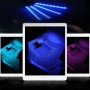 4x12 LED Car Strip Lighting Kit RGB Car Interior Atmosphere 24keyRemote Control