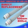 9W T8 600mm LED TUBE LIGHT, COOL WHITE LAMP - TRADITIONAL FLORESCENT DIRECT REPLACEMENT