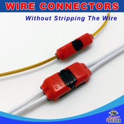 I type 2 pin non peeled wire joint, A new way connection,safer and faster