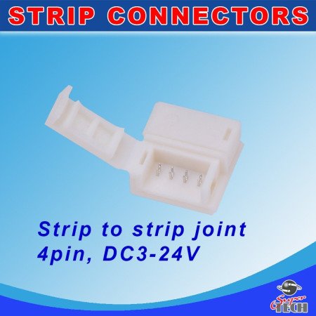 10mm 4 pin RGB LED strip to strip joint connector for IP54 IP65