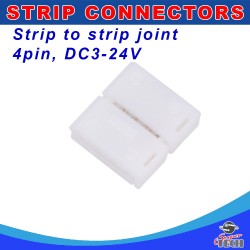 10mm 4 pins RGB strip to strip joint IP20 snap led strip connector