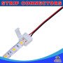 10mm 2 pin LED strip to power connector with 15cm cable  for IP54/IP65