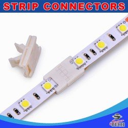 10mm 2 pins strip to strip joint connector with solid lock design for led strip