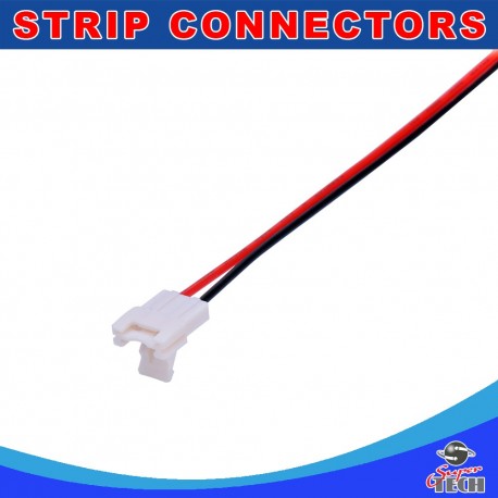 10mm 2pins strip to wire connector with solid lock design for led strip